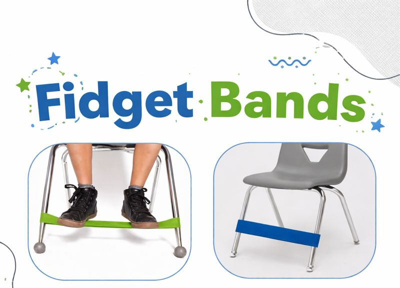 Active Focus & Restless-Leg Relief Bands – Classroom Sensory Fidget Set (2-Pack)