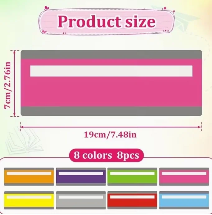 Reading Focus & Visual Clarity Overlays – Dyslexia Support Set (8-Pack)