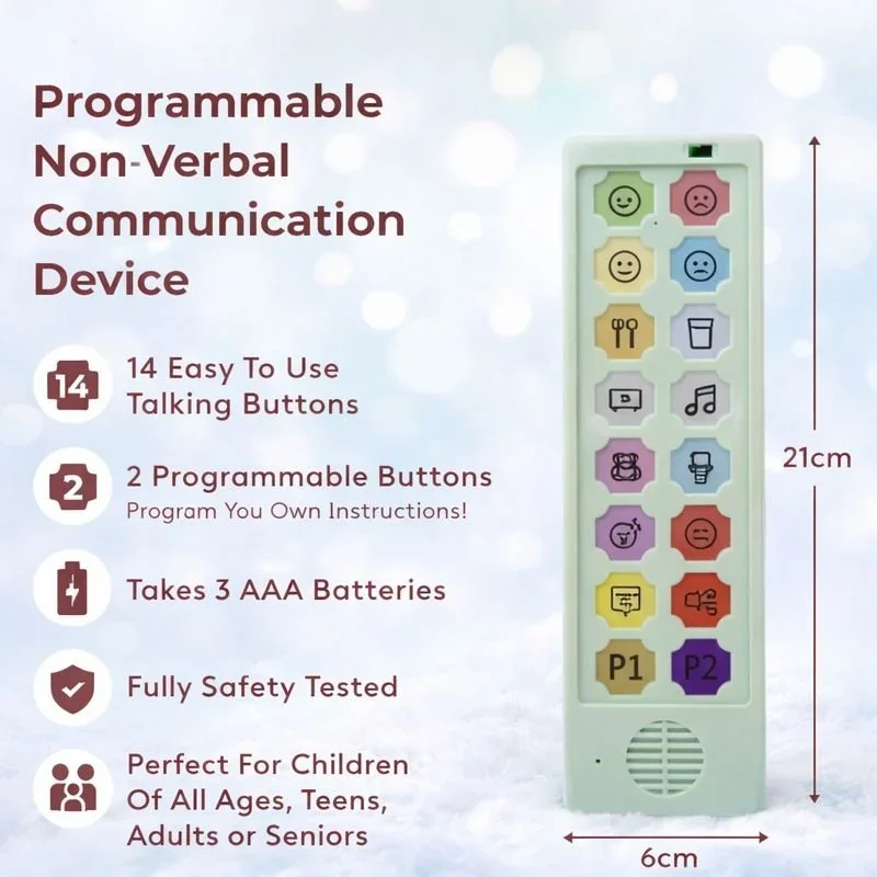 Communication Confidence & Choice Device – Programmable Non-Verbal Talking Aid