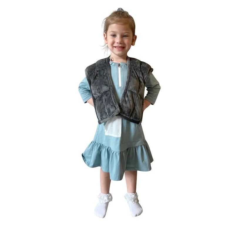 Playlearn Weighted Neck Pad Grey Children & Adults Soft Material – 1.33kg