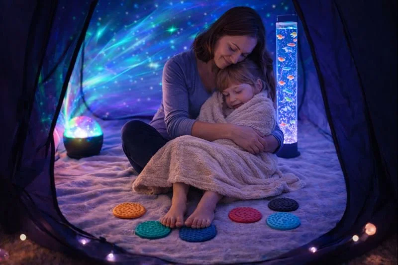 Dark Retreat Sensory Den | Blackout Sensory Tent for Calm & Regulation UK