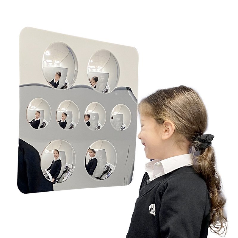 Convex Sensory Bubble Mirror – 8 Sections