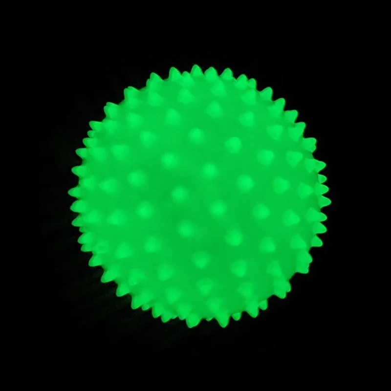 Sensory glow in dark spikey ball