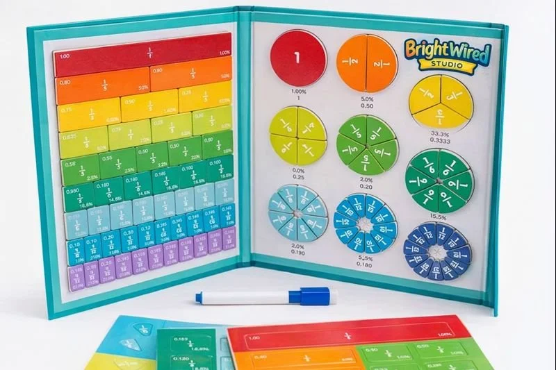Magnetic Fraction Learning Set – Visual & Hands-On Maths Kit