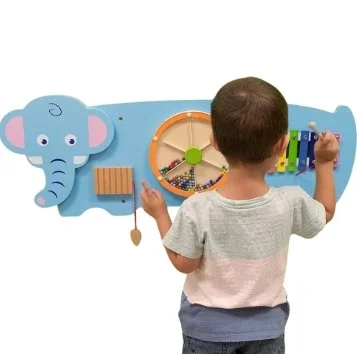 Viga Wooden Elephant Activity Wall Panel – Sensory Busy Board