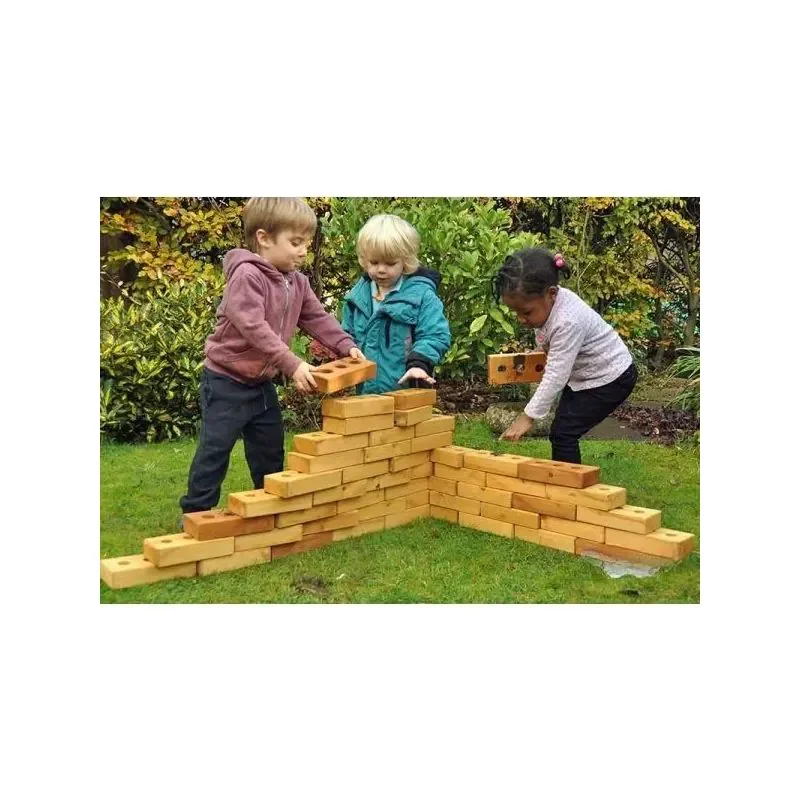 Lightweight Softwood Sensory Bricks - Build & Play