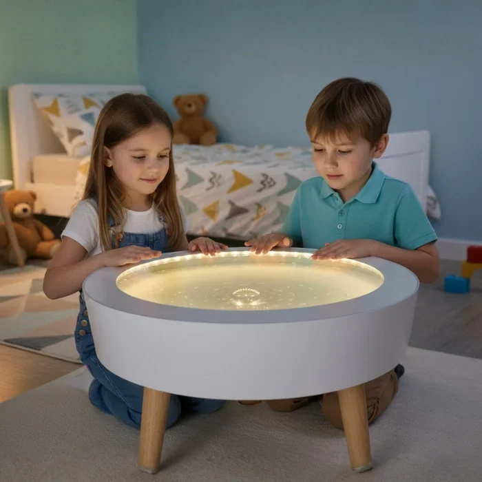 Sensory Bubble Table with Colour Changing LED Lights & Remote Control