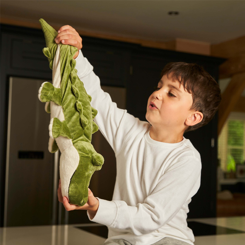 Playlearn Warmup Cuddly Large Alligator, Soft, Fluffy and Scented Sensory Microwave Safe