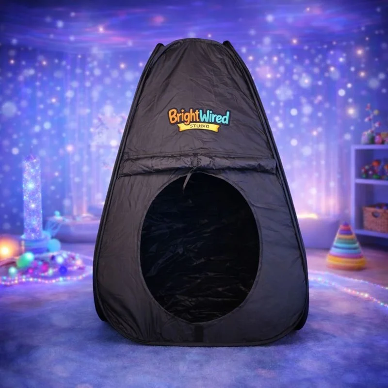 Quiet Retreat & Sensory Reset Tent – Preschool Blackout Den (34″ Tall)