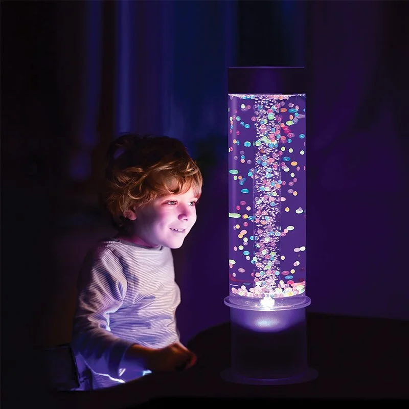 Bubble Tube 60cm Floating Balls Sensory LED Lamp Light