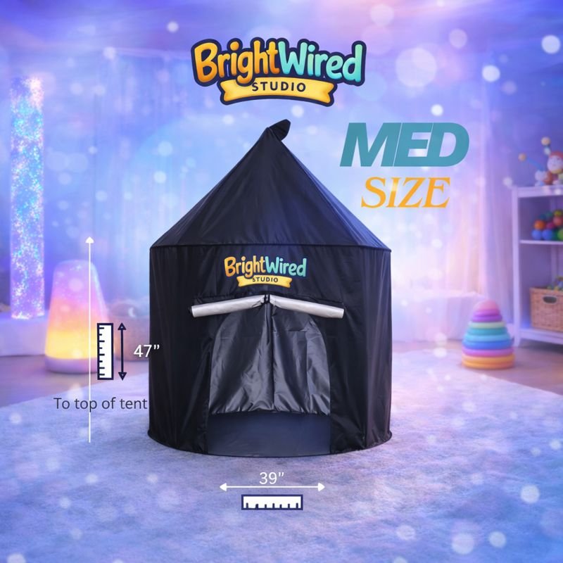 Dark Retreat & Sensory Reset Den – Castle-Style Blackout Tent (Medium)