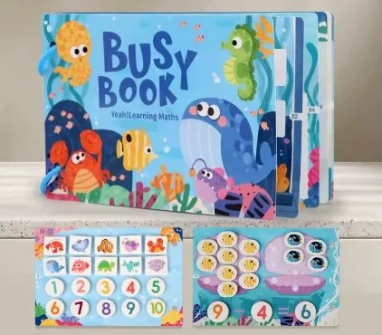 Focus & Discovery Busy Book – Under-the-Sea Interactive Learning