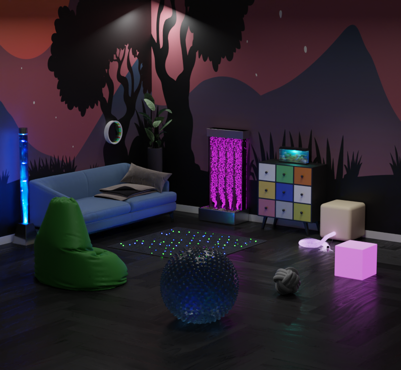 Sensory Room Relaxation Corner – High School Bundle (13 Pieces)