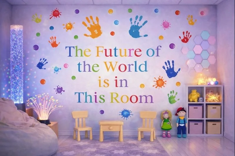 Positive Mindset & Learning Confidence Wall Decal – “The Future Is in This Room” (Large)