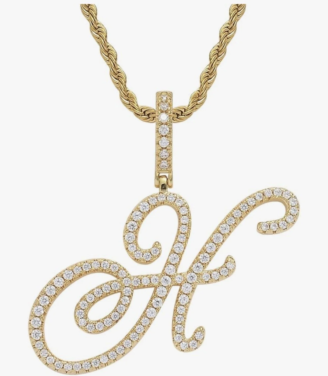 SS508 Sassy's Dazzling Gold Initial 