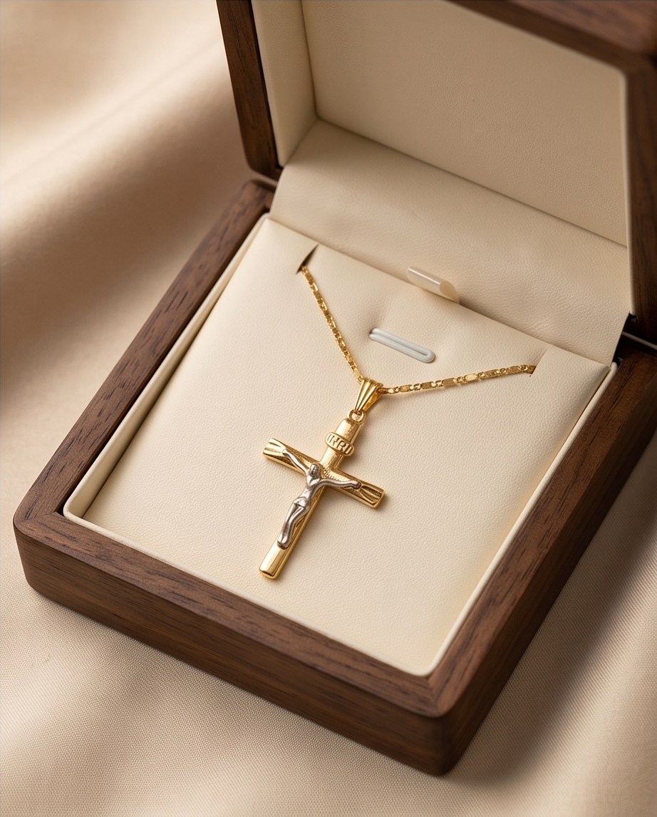 Gold Crucifix Pendant
