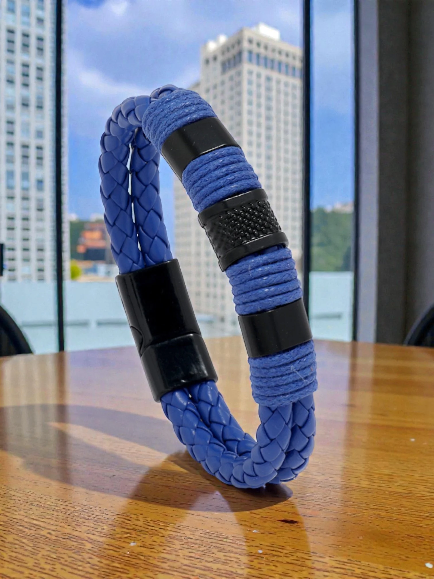 BL35 Premium Braided Leather Bracelet