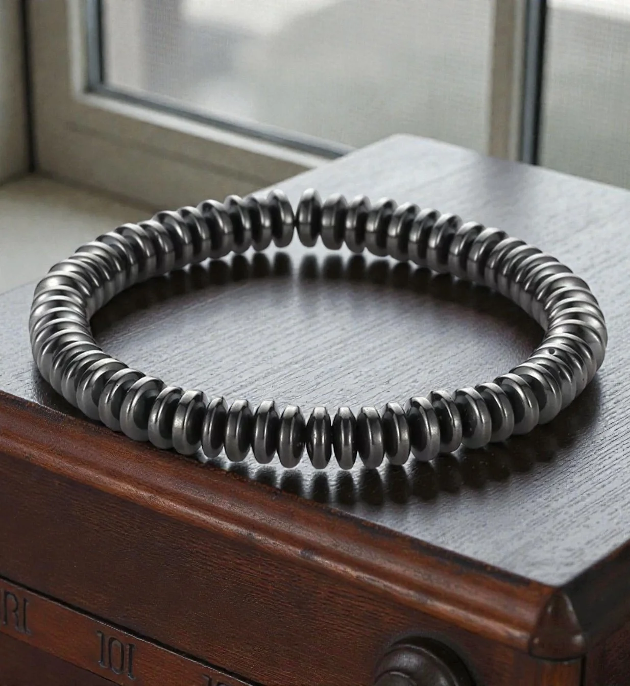 S203 Sterling Silver Or Gray Coil Bracelet