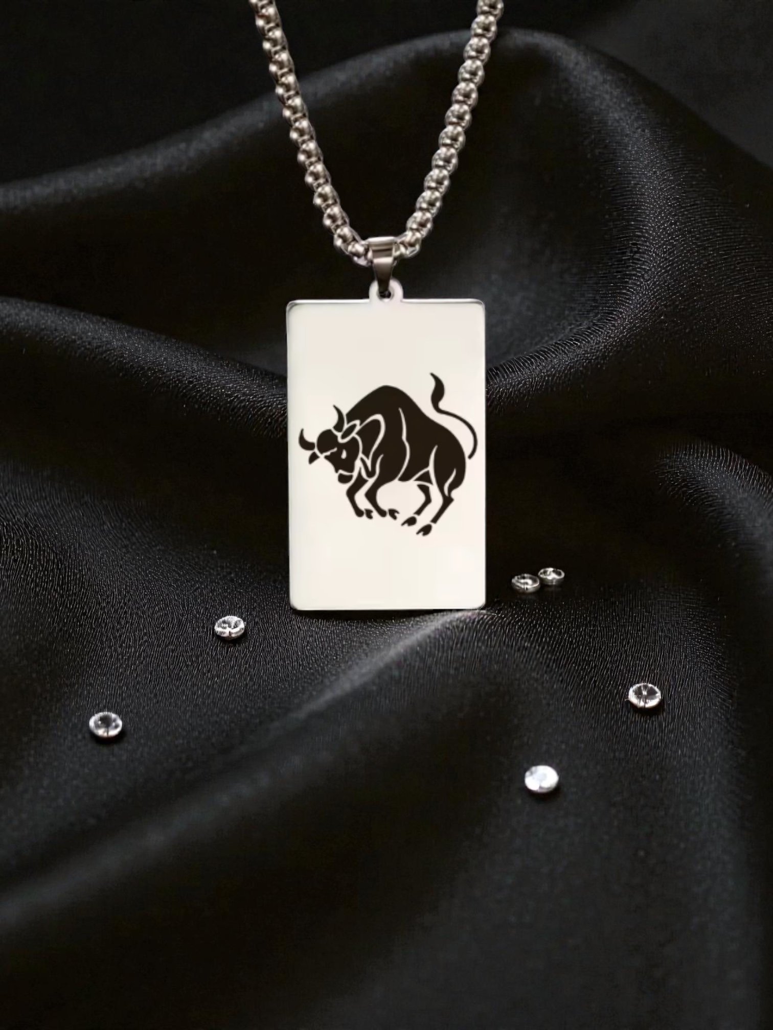 DG11 20' Taurus Gold/Silver Zodiac Tag Necklace