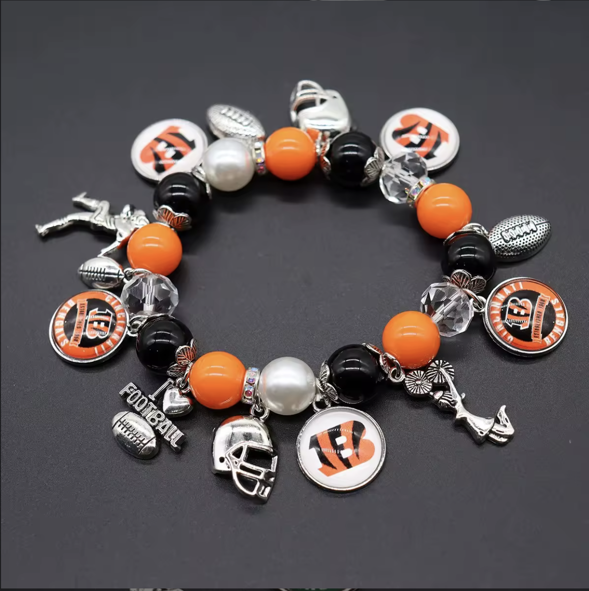 Game Brown's Football Day Charm Bracelet