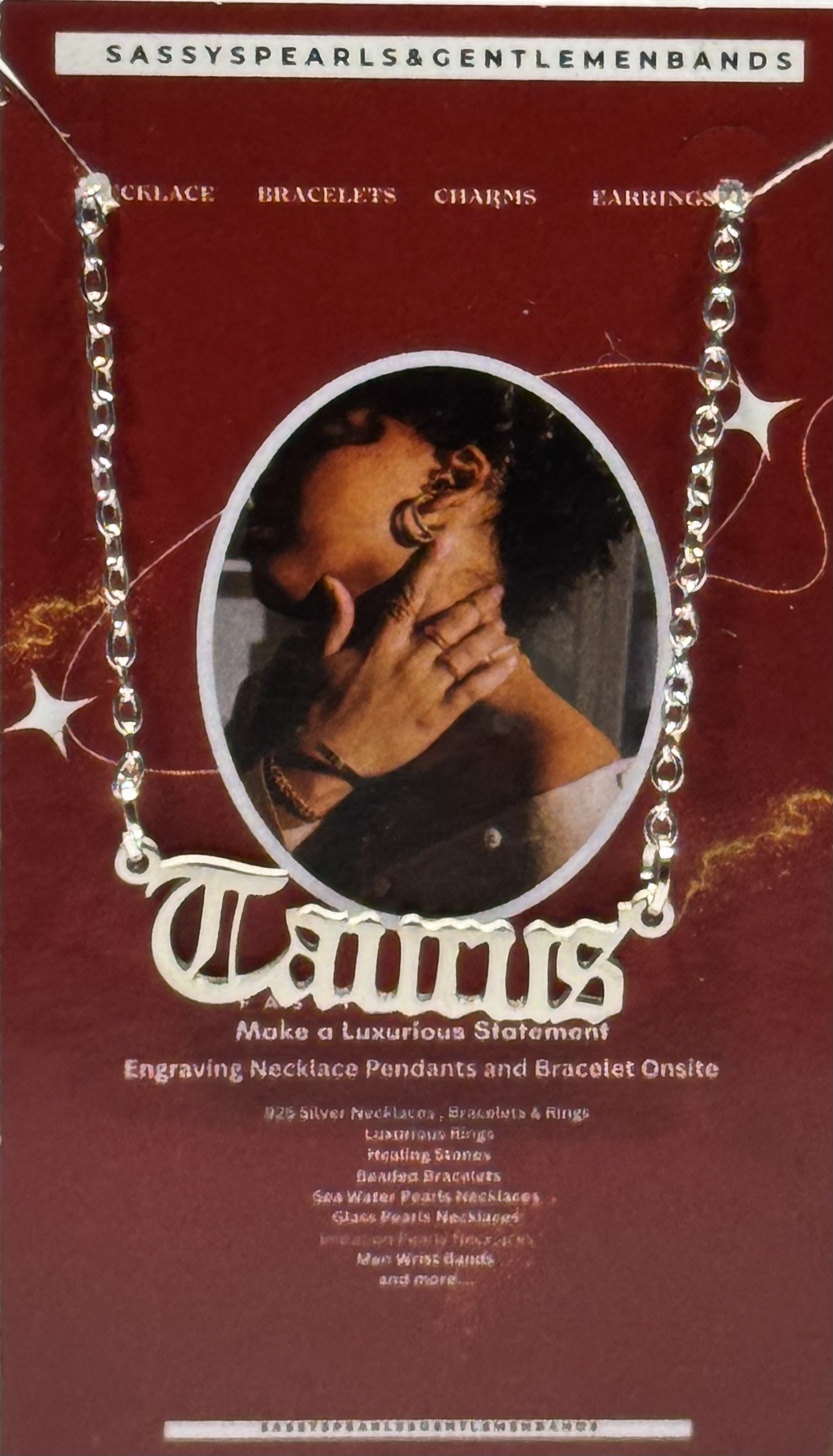 A15 Taurus Necklace by Sassy's Pearls & Gentlemen bands