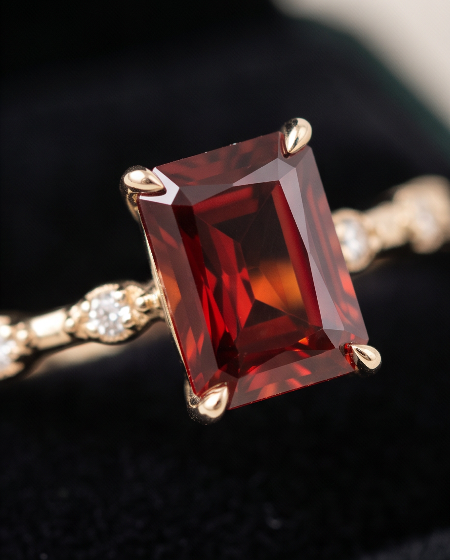 Garnet Glow Ring