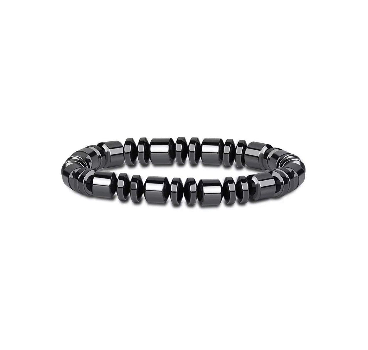 Black Hematite Beaded Bracelet