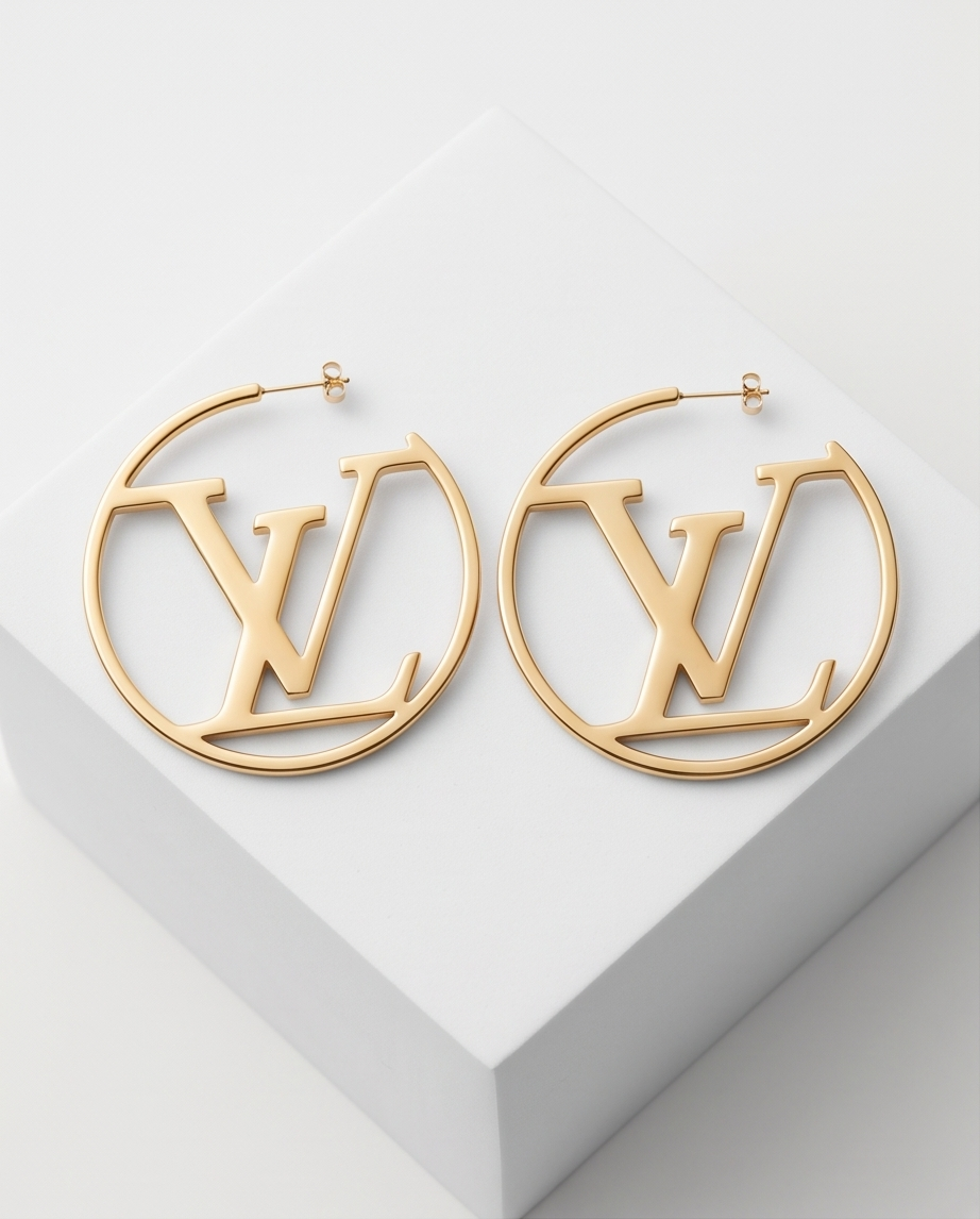 Gold Elegance Designer-Inspired Earrings