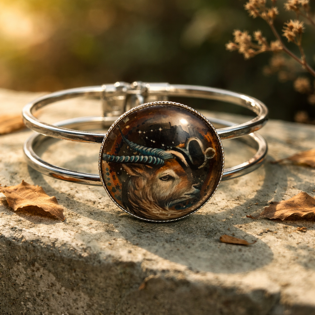 Wild Spirit Antelope Bangle Bracelet