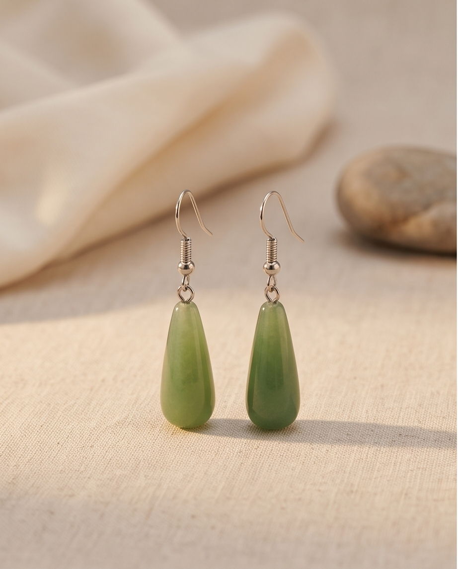 Jade Teardrop Earrings