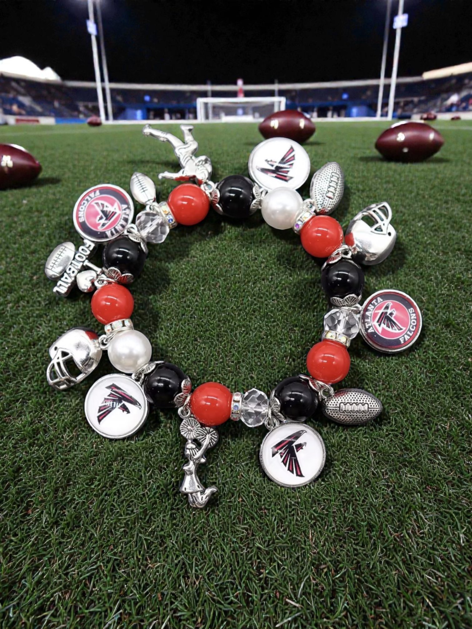 B105 Fan Charm Bracelet - Football Edition (Altanta Falcons)