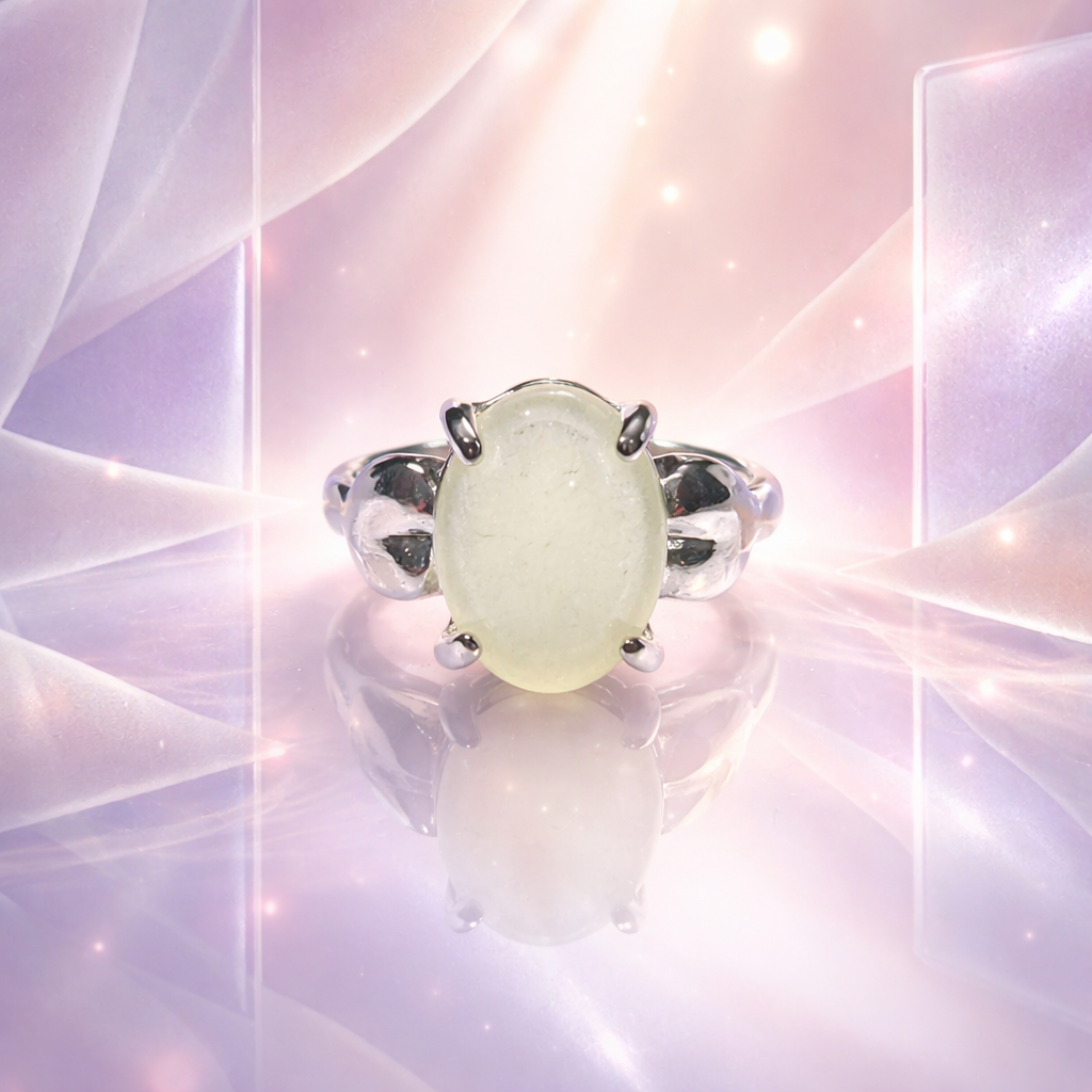 HR775  Chalcedony Moonstone Elegance Ring