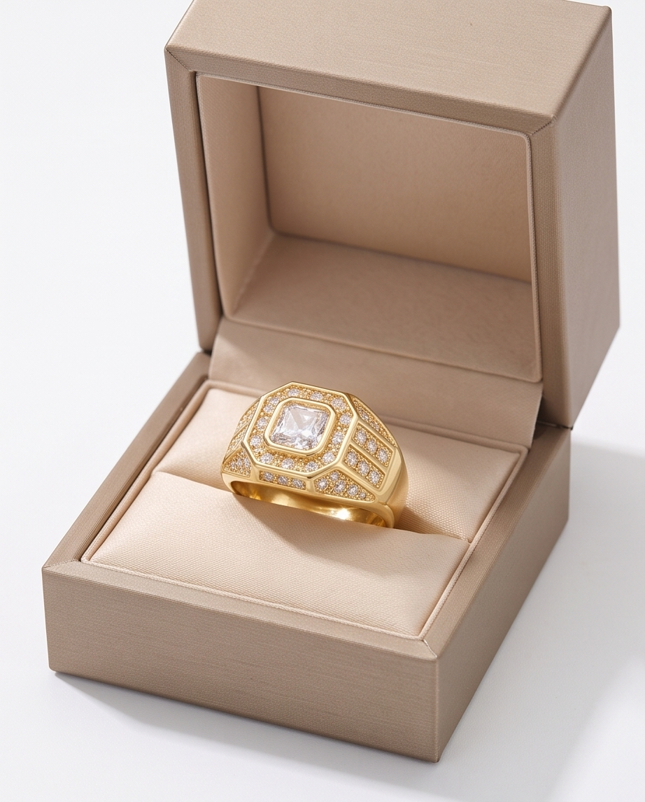 Luxurious Gold Statement Ring
