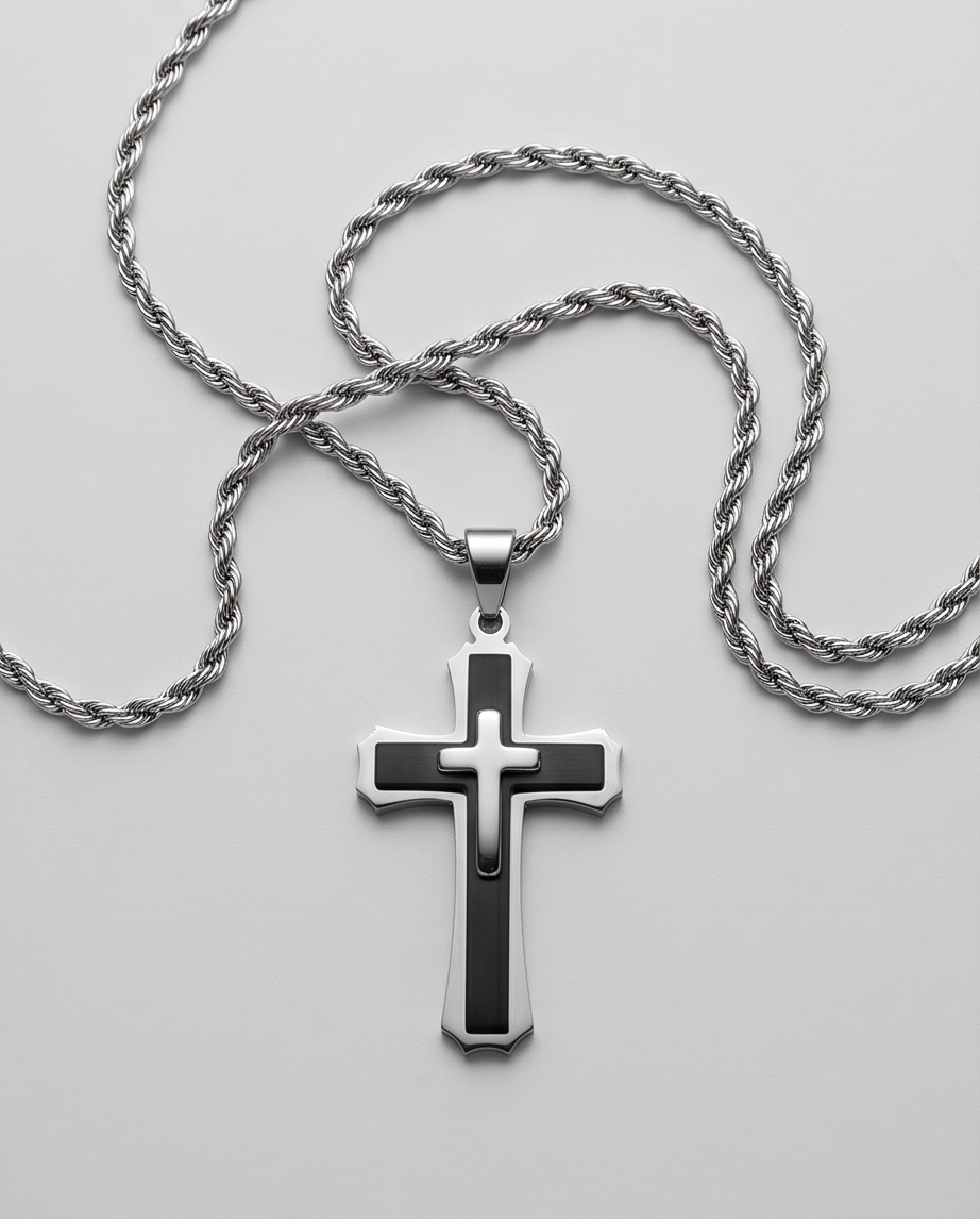 Timeless Stainless Steel Cross Necklace