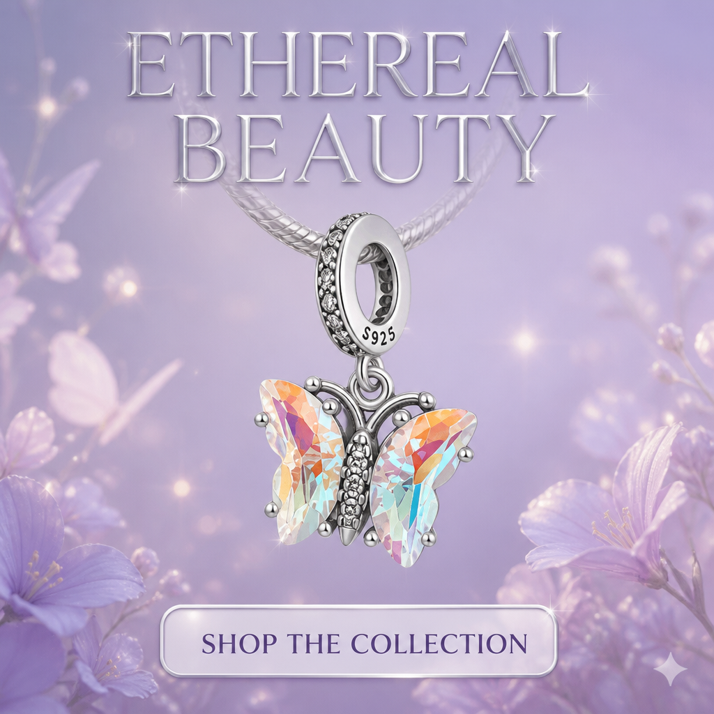 Ethereal Beauty Crystal Butterfly Pendant
