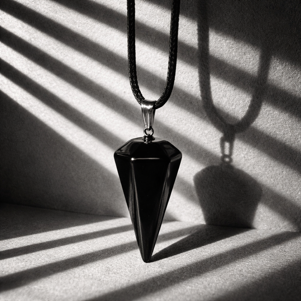 C03 Obsidian Pendant Necklace