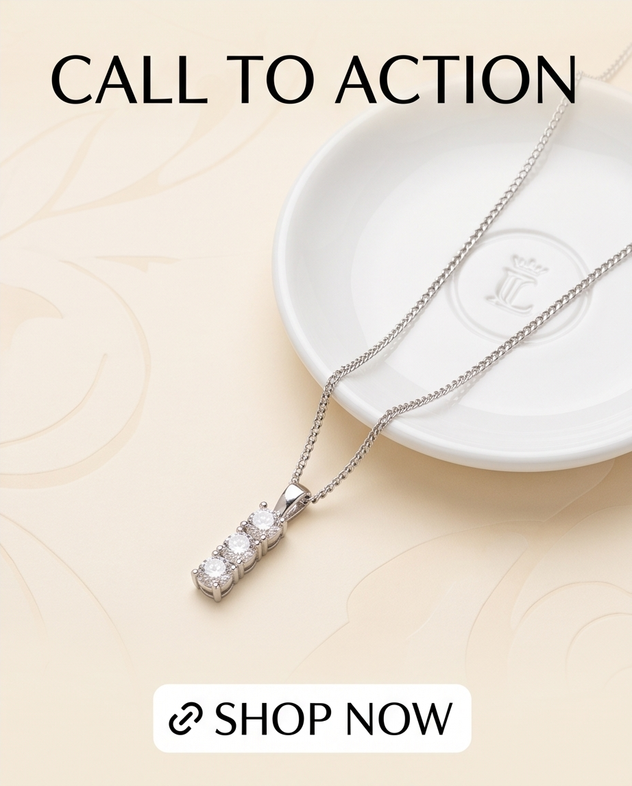 Sterling Silver Cubic Zirconia Pendant Necklace