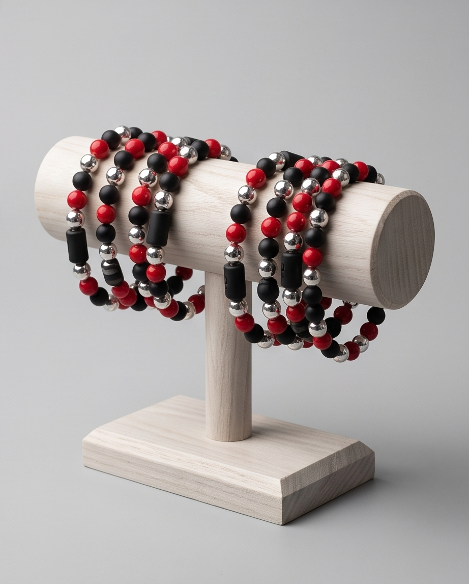 Bold Contrast Beaded Bracelet