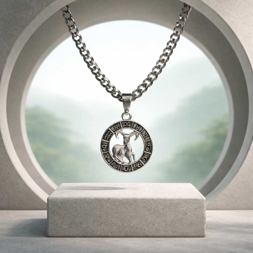 TAURUS Zodiac Charm Stainless Steel Necklace