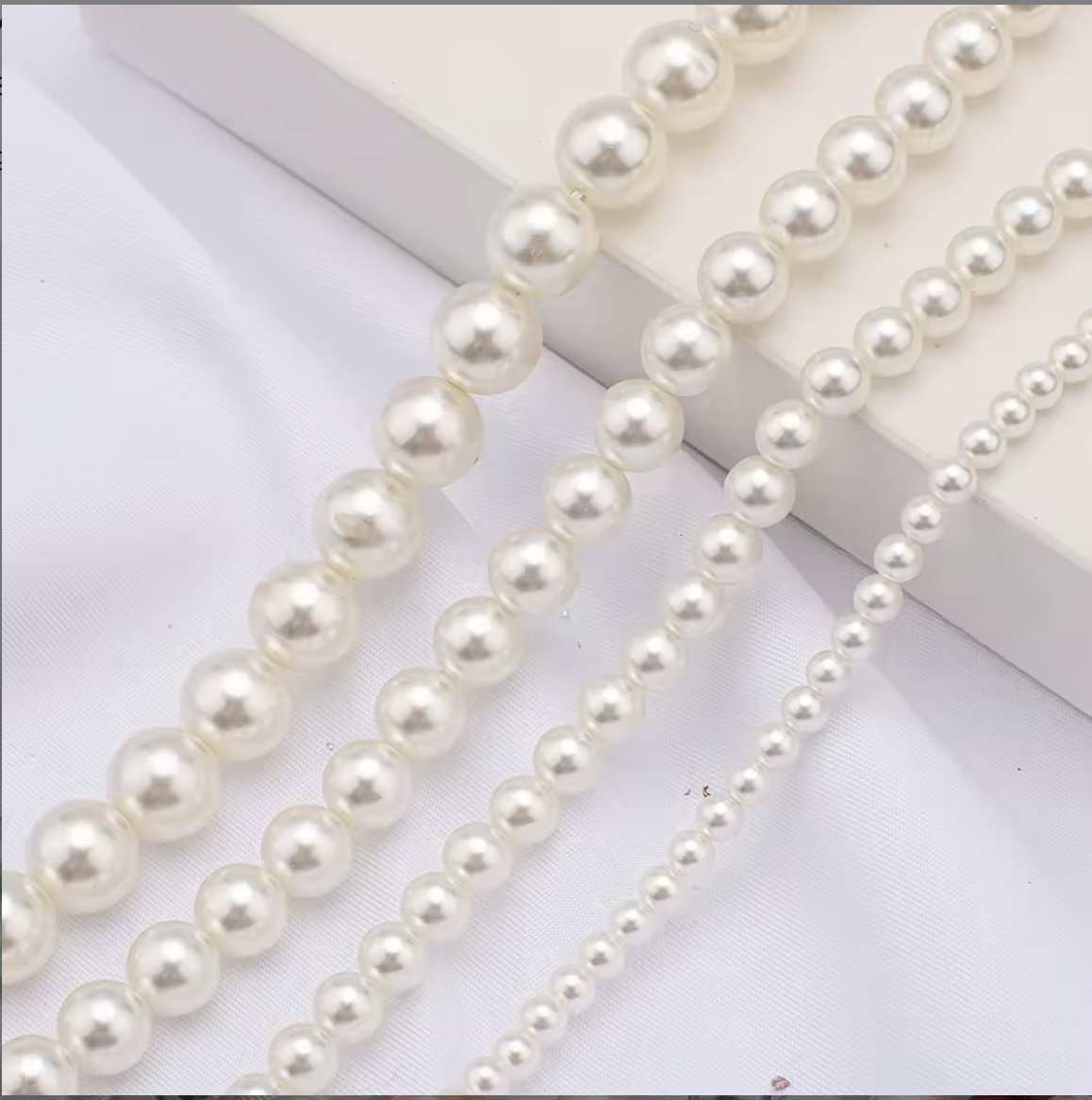 LP2011 2-Elegant Pearl Strand Necklace