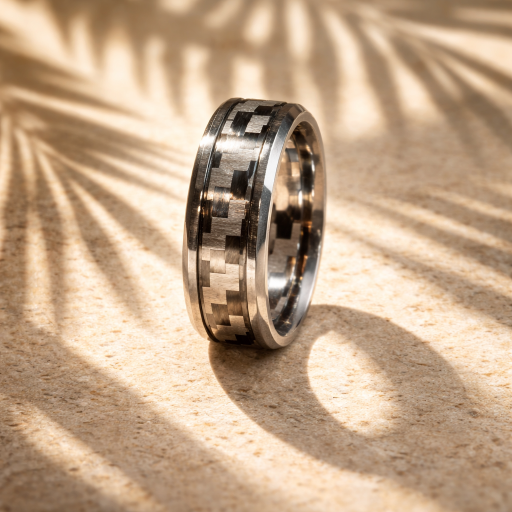 Tungsten Carbide Carbon Fiber Ring