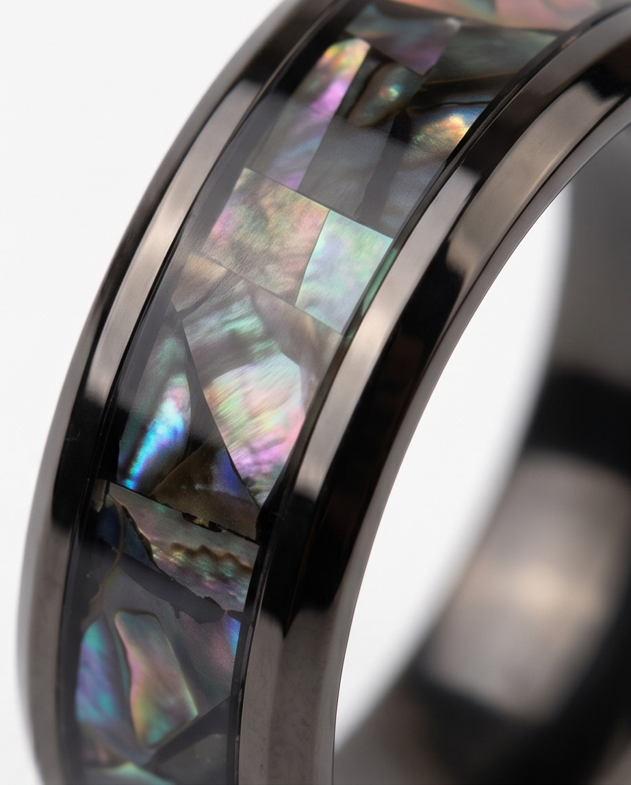 Iridescent Abalone Ring