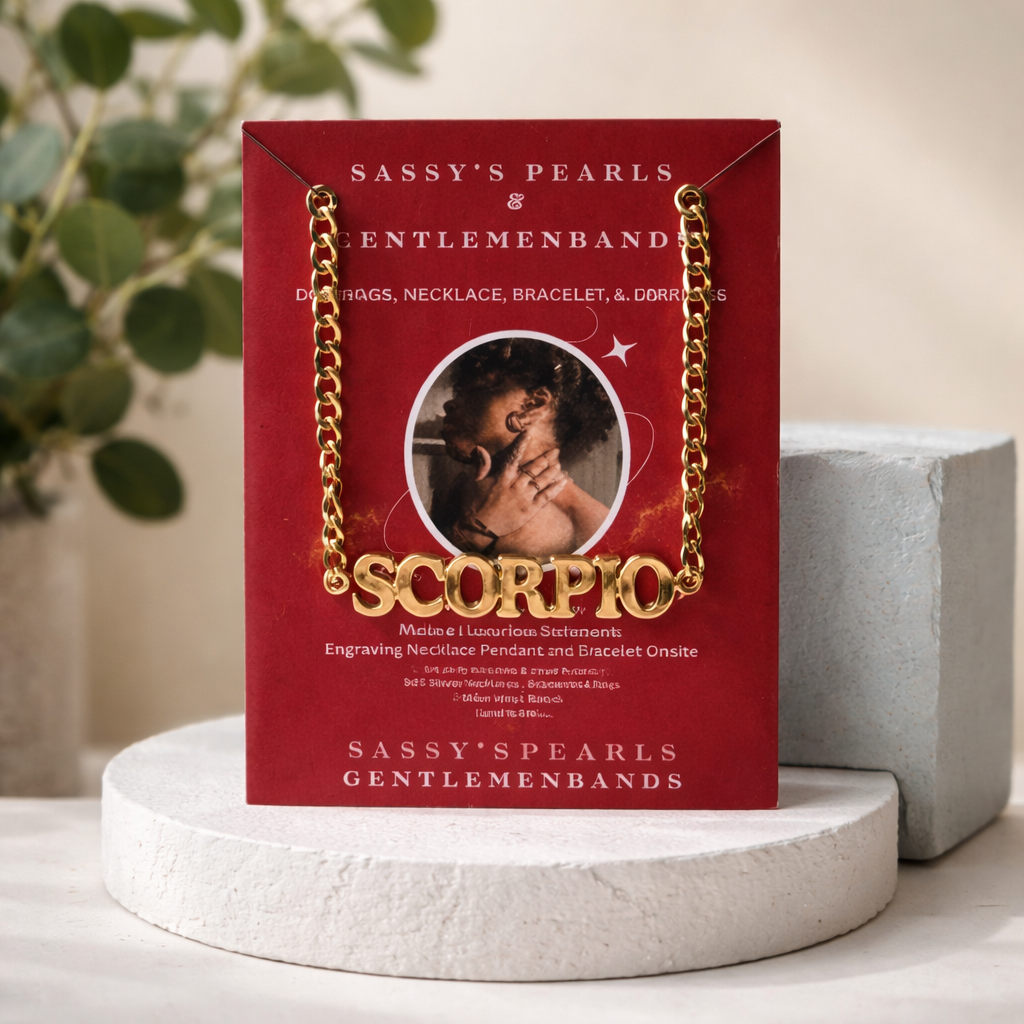 A07 Sassy's Scorpio Astrological Chain Necklace