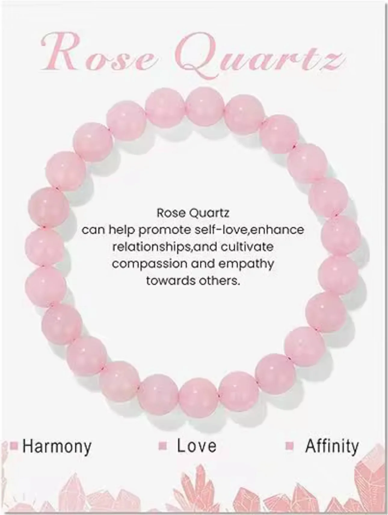 B307 Rose Quartz Harmony Bracelet