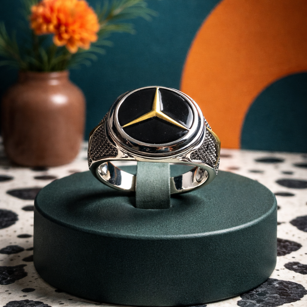 Luxury Stainless Steel Emblem Ring