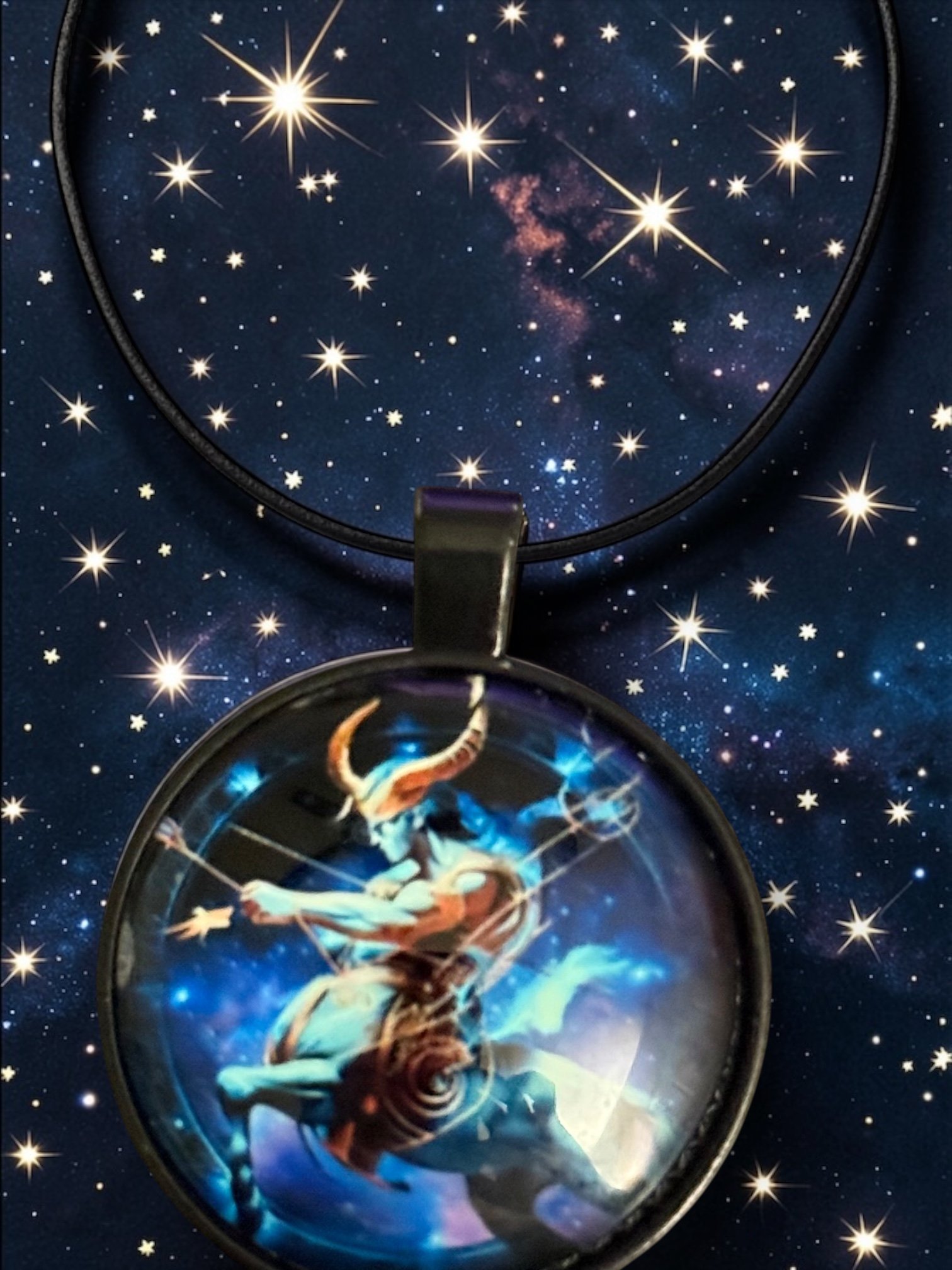 3D214 Sagittarius Zodiac Pendant Necklace