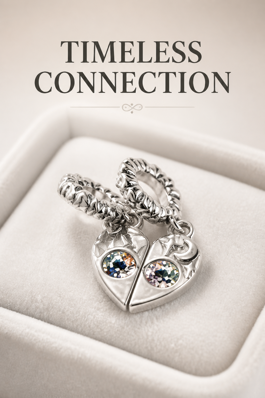 Timeless Connection Heart Pendant Set