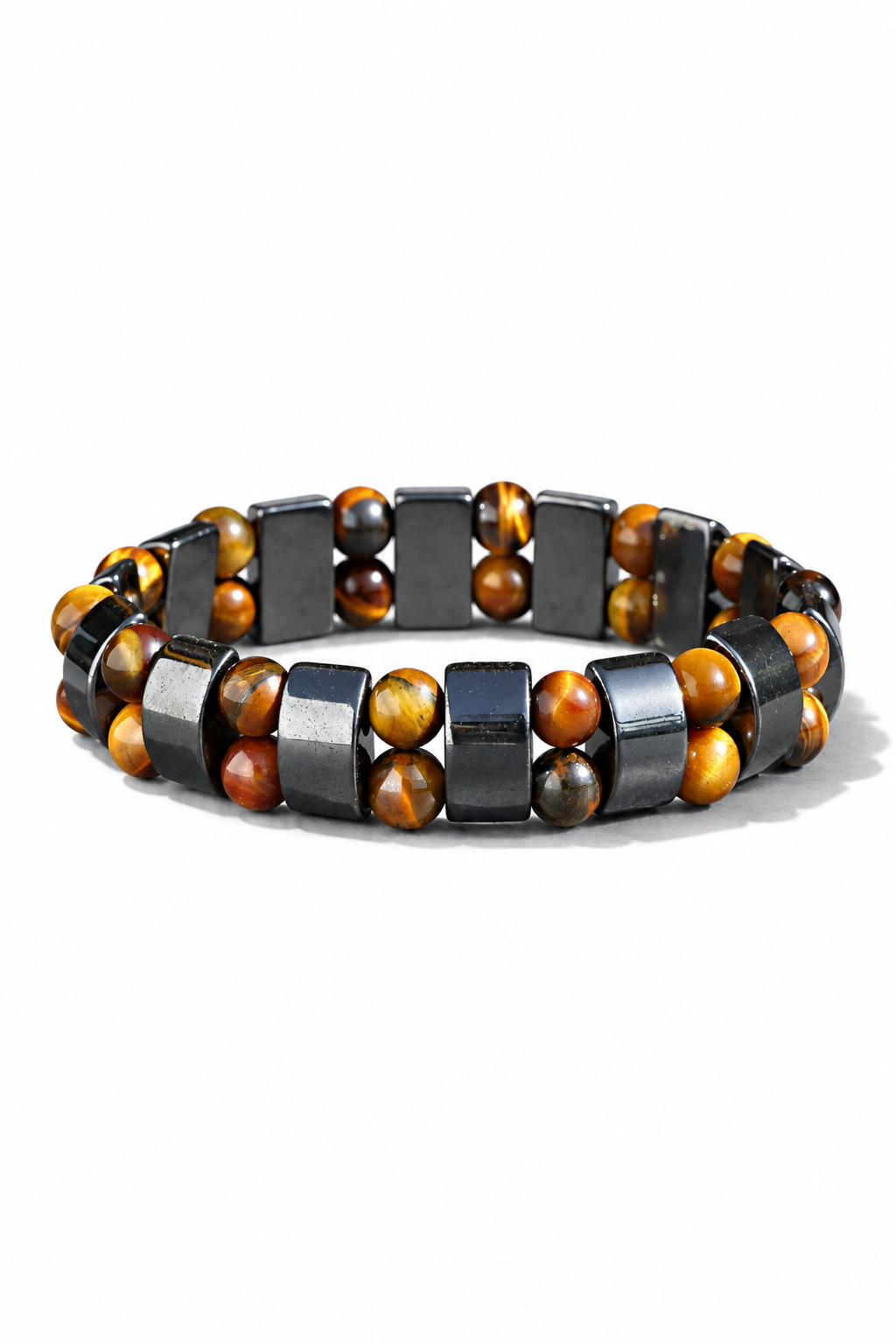 Tiger Eye & Hematite Bold Bracelet