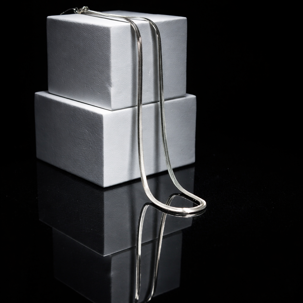 SK320 925 Sterling Silver Snake Chain Necklace