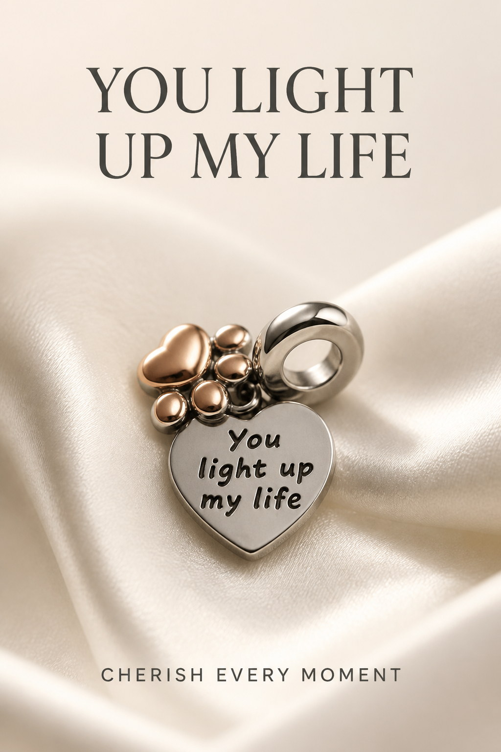 'You Light Up My Life' Charm Pendant